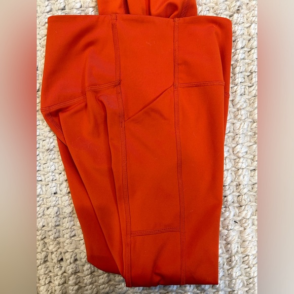 Girlfriend Collective High-Rise Leggings Orange Extra Small - Picture 3 of 4